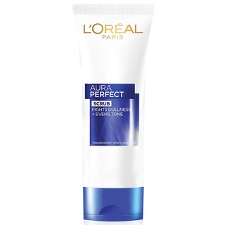 LOREAL AURA PERFECT ANTI-DULLNESS SCRUB FOAM 100 ml ลอรีอัล ออร่า เพอร์เฟ็คท์ แอนตี้ ดัลเนส สครับ โฟมล้างหน้าสูตรสครับ