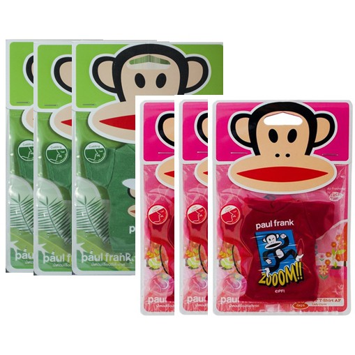 PAUL FRANK เฟรชไทม์ พอลแฟรงค์ เสื้อหอมปรับอากาศ กลิ่น Lady Closer กลิ่น Cuddling แพ็ค 6 ชิ้น