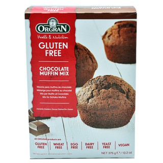 ออร์แกรนมัฟฟินช็อกโกแลตผสม 375 กรัม/Orgran Chocolate Muffin Mix 375g