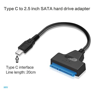 【พร้อมส่ง】Usb 3.0/2.0/Type C To 2.5 นิ้ว Sata อะแดปเตอร์แปลงสายเคเบิ้ลฮาร์ดไดรฟ์สําหรับ 2.5นิ้ว Hdd/Ssd