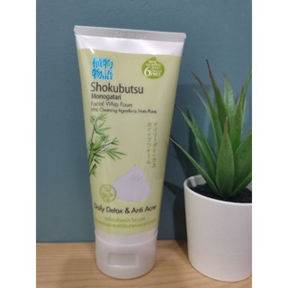 โฟมล้างหน้า​ Shokubutsu Monogatari Daily Detox &amp;​ Anti​ Acne​ Facial​ Whip​ Foam(100g)