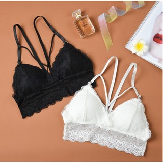 B-315H สายเดี่ยวลูกไม้ สายเดี่ยว ลูกไม้แต่งขอบสวยๆ LACE BRA เสื้อชั้นใน บราลูกไม้ 🔺OK.Fashion🔺