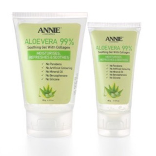 Annie Aloevera Soothing Gel With Collagen ชนิดหลอดพกพาขนาด 60g.,120g.