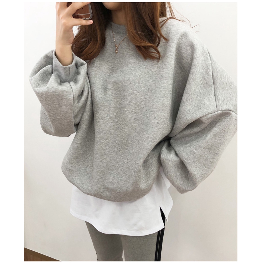ชายเสื้อแบบกระโปรงสั้น เนื้อผ้าฝ้าย สีดำและสีขาว แฟชั่นสไตล์เกาหลี สำหรับผู้หญิง