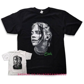 คอตต้อนคอกลม☍❁✽เสื้อยืด billie eilish  raptee billie eilishS-5XL