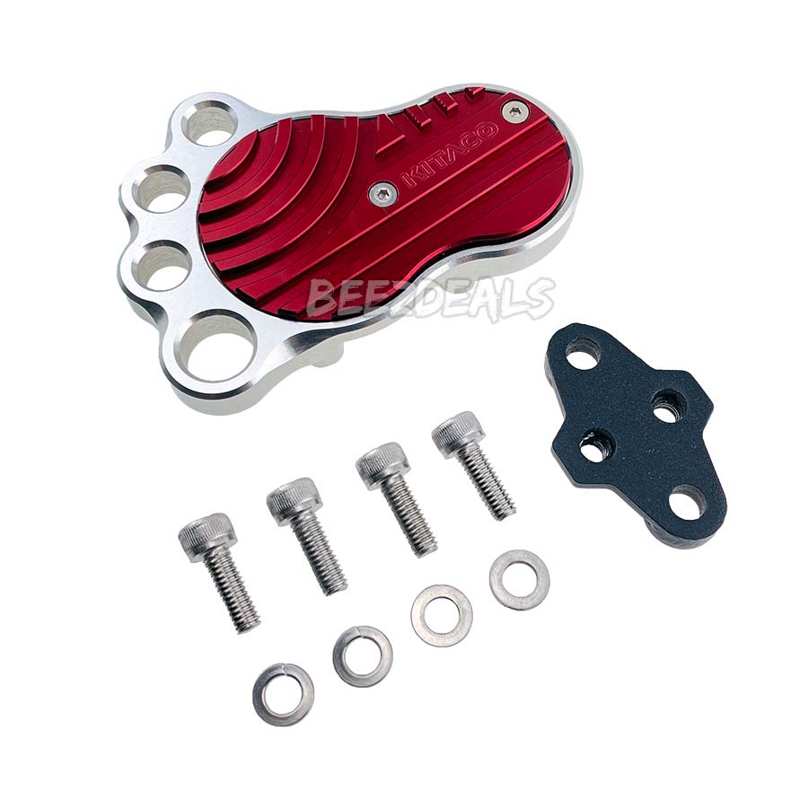 KITACO คิตะโกะ บิ๊กฟุต แป้นเบรค (เงินแดง) Honda Monkey 125 | Dax 125 | MSX 125 | MSX 125 SF | Grom 1