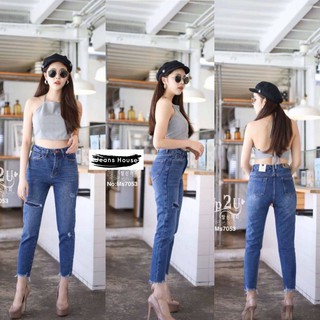 My style Jeans กางเกงยีนส์ขายาว MJ7053