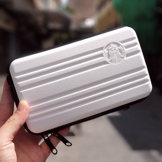 Starbucks 2021 วันวาเลนไทน์ Limited Mini Retro กระเป๋าตังค์ซิปโซ่ แบบ กระเป๋าเดินทาง Crossbody Star Gift Bag