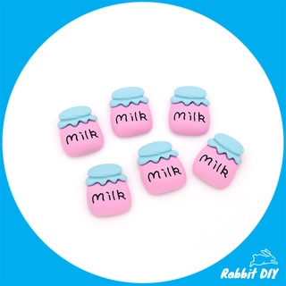 เรซิ่น โหลใส่นม MILK (แพ็ก 6 ชิ้น)