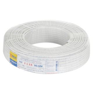 สายไฟ VAF สายไฟ VAF BCC 2x2.5 ตร.มม. 100 ม. สีขาว สายไฟ งานระบบไฟฟ้า ELECTRIC WIRE VAF BCC 2x2.5SQ.MM 100M WHITE