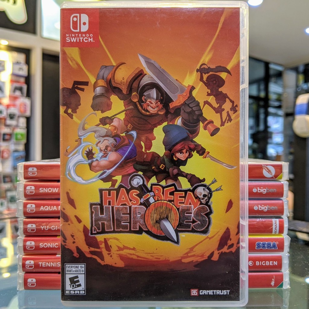 (ภาษาอังกฤษ) มือ2 Has-Been Heroes แผ่นเกม Nintendo Switch ตลับเกม NSW มือสอง (Has Been Hero)