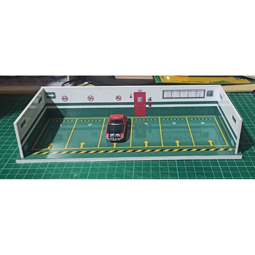 DIORAMA GARAGE 1/64 PARKING เนื้อหามากมาย 5