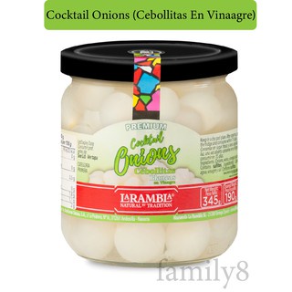 Cocktail Onions (Cebollitas En Vinaagre) (La Rambla) Net Weight 345 gram 💥คอกเทล ออเนียนส์ (เซโบลิตา