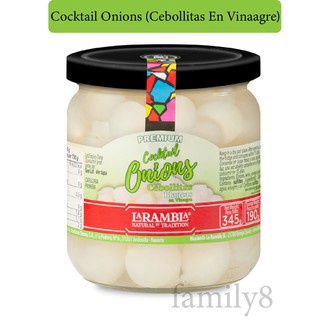 Cocktail Onions (Cebollitas En Vinaagre) (La Rambla) Net Weight 345 gram 💥คอกเทล ออเนียนส์ (เซโบลิตา เอนวีนีเกร็ต)