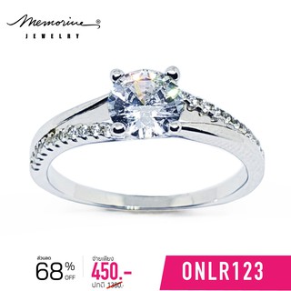 Memorine Jewelry แหวนเงินแท้ 925 ฝังเพชรสวิส (CZ) : ONLR123