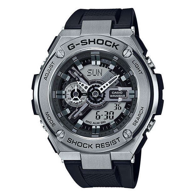 Casio G-Shock G - STEELนาฬิกาข้อมือผู้ชาย สายเรซิ่น รุ่น GST-410-1A - สีดำ