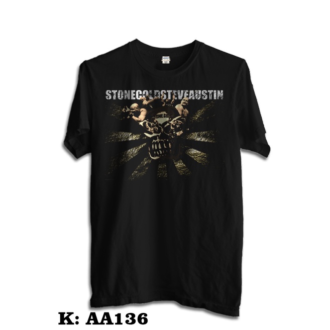 STONE COLD STEVE AUSTIN BLACK เสื้อยืด DISTRO