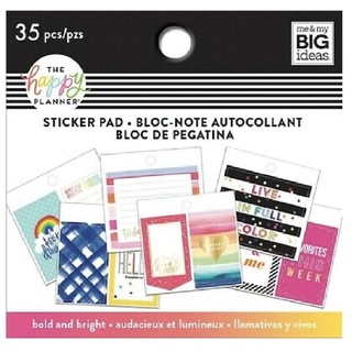 The Happy Planner Tiny Sticker Pad - Bold And Bright สติกเกอร์ แพลนเนอร์