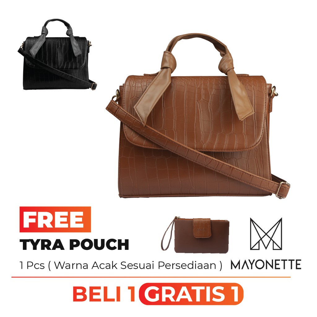 MYNT By Mayonette Jisoo Sling Shoulder Bag สําหรับผู้หญิง สไตล์เกาหลีล่าสุด 2023 + Tyra Pouch