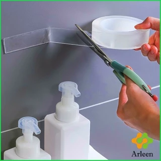 Arleen กาวสองหน้า เทปกาว ทำความสะอาดและนำมาใช้ใหม่ได้ มี 2 ขนาดให้ เลือก Double Side Adhesive Tape