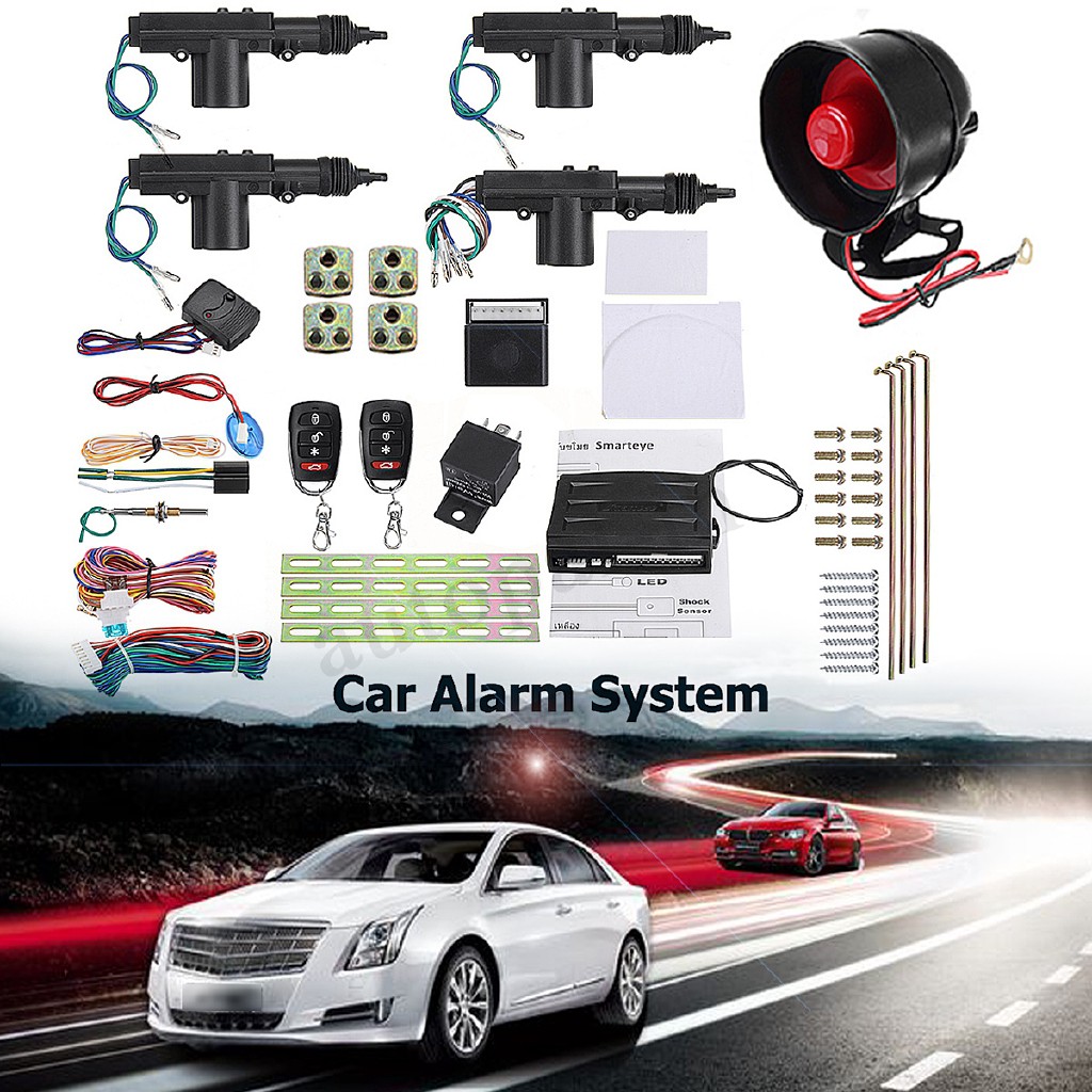 HOT SALERemote Car Alarm Keyless Entry Security 4 Door Lock Actuator ...