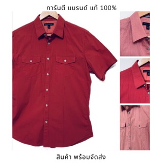 เสื้อเชิ้ตผู้ชาย แขนสั้น แบรนด์เนม BANANA REPUBLIC มือสอง