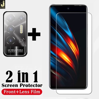 2-in-1 Vivo V23 5G V23e V21e 4G V21 V20 SE V19 NEO V17 V15 V11i V11 V9 Pro X70 HD กระจกนิรภัยกันรอยหน้าจอ + ฟิล์มกระจกเลนส์กล้อง