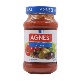 ซอสพาสต้าผสมมะกอก Agnesi Sugo Alle Olives Pasta Sauce 400g.