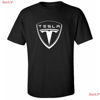 Sort.V 2021 เสื้อยืดพิมพ์ลายกราฟฟิคมอเตอร์ Tesla * * (ขนาด: Xs) Tesla Motor เสื้อยืดผ้าฝ้าย 100%