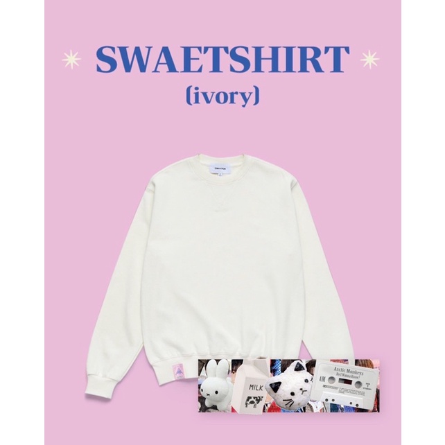 Enhypen 2021 Holiday Collection Little Wishes Sweatshirt (ivory) เอนไฮเพน เสื้อสเวตเตอร์