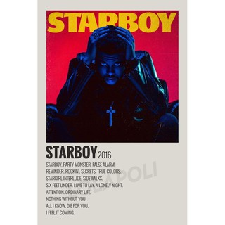 โปสเตอร์ปกอัลบั้ม Starboy The Weeknd