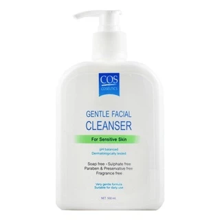 COS Coseutics Gentle Facial Cleanser - Senstive Skin 500ml ล้างหน้า ผิวแพ้ง่าย ผิวผสม สีเขียว #6755