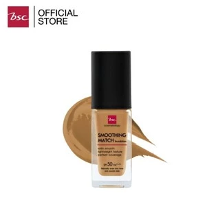 BSC SMOOTHING MATCH FOUNDATION SPF 50 PA++++ รองพื้นเนื้อซาตินบางเบา มอบการปกปิดอย่างเป็นธรรมชาติ