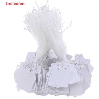 [Smileofen] ใหม่ ป้ายแท็กราคาสินค้า แบบผูกเชือก 300 ชิ้น