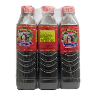 แม่บุญล้ำ น้ำปลาร้าต้มสุกปรุงรส สูตรปรุงสำเร็จ 400 มล. x 6 ขวด Fermented Fish Sauce 400 ml x 6 Bottles