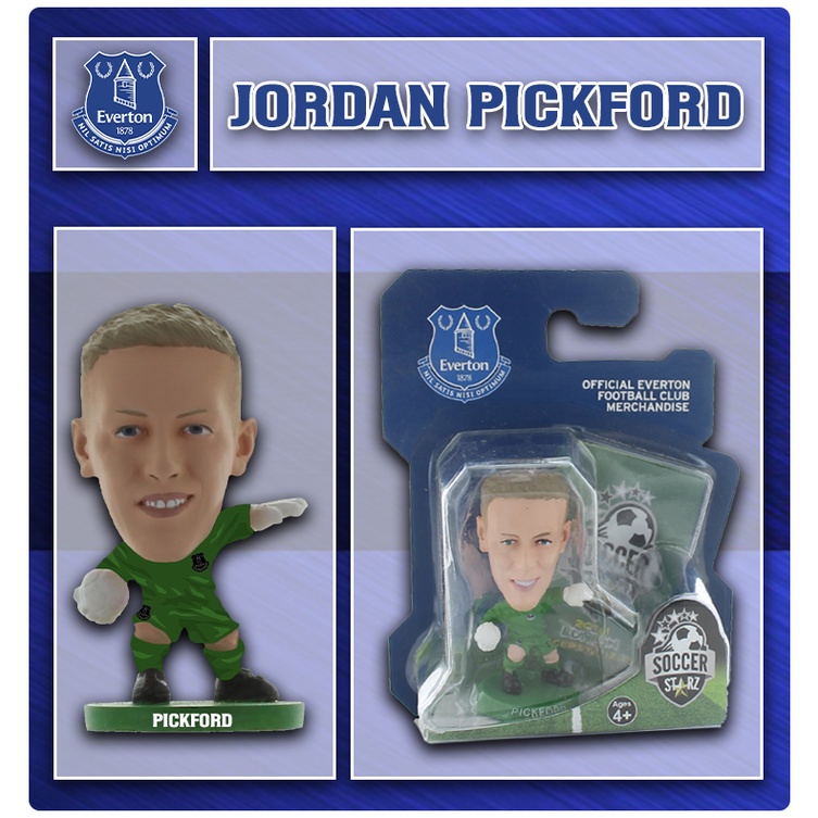 โมเดลนักฟุตบอล SoccerStarz ลิขสิทธิ์แท้จากสโมสร Everton - Jordan Pickford 2019