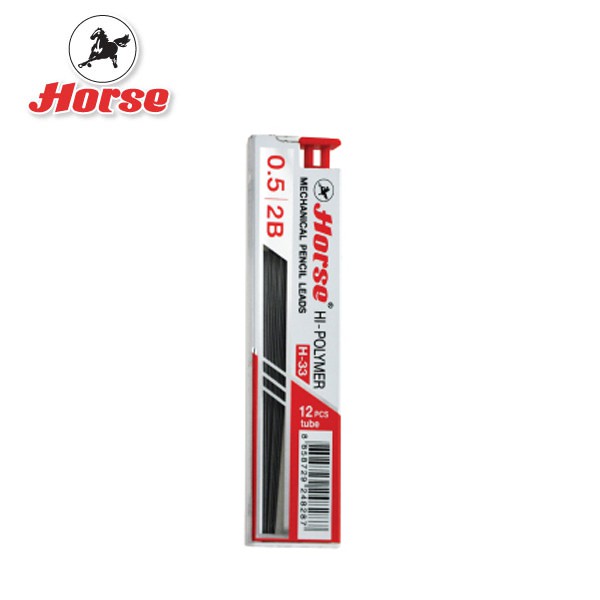 HORSE ตราม้า ไส้ดินสอกด 2B H-33   (จำนวน 1 หลอด) ราคา ถูกที่สุด ดีลบีเคเค แกลเลอรีภาพที่ 2
