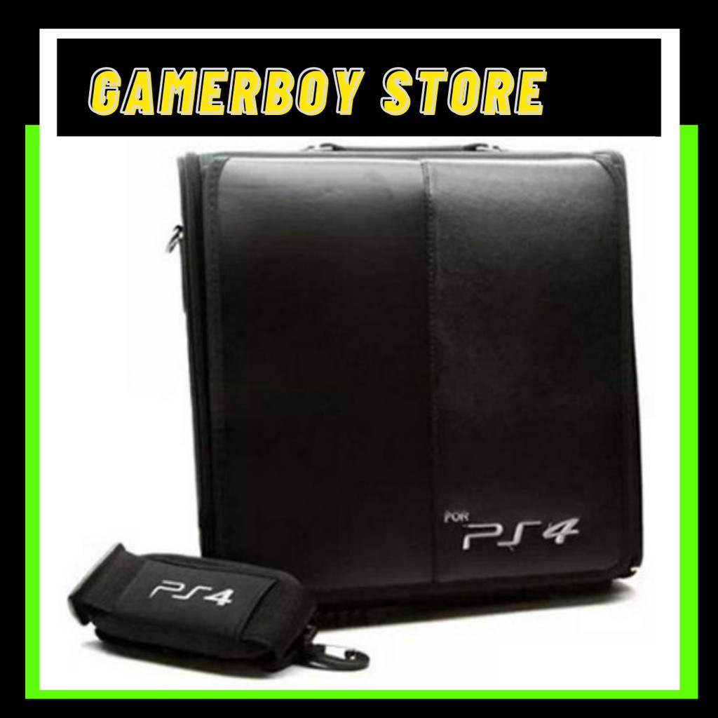 กระเป๋าหนัง PU สีดํา สําหรับ PS4