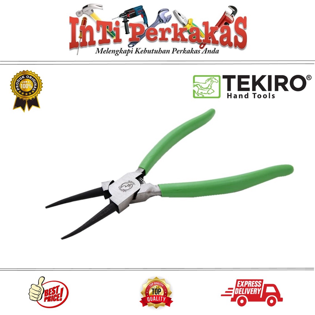 TEKIRO 7 นิ้ว SNAP RING PLIERS คือ / STRAIGHT เปิด SNAP RING