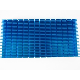 Heatsink ระบายความร้อนสีฟ้าขนาด 150*74mm สูง10mm