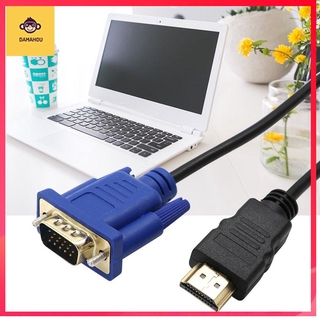 Hdmi - Compatible To Vga D - Hub สายวิดีโอ Adpter ทนทานสําหรับ Tv Pc