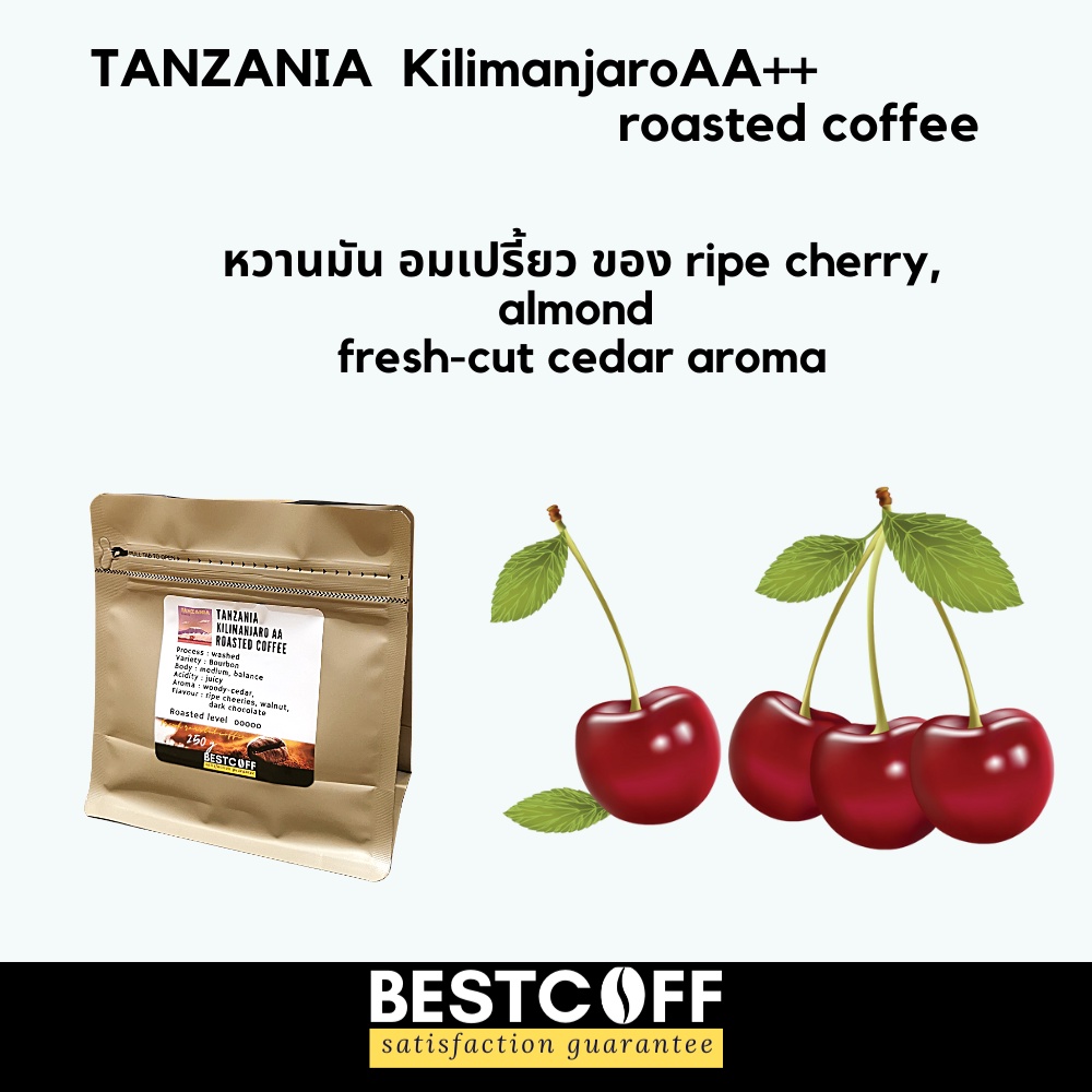 BESTCOFF เมล็ดกาแฟ ปานามา เกชา Panama Geisha roasted coffee ขนาด 250 g