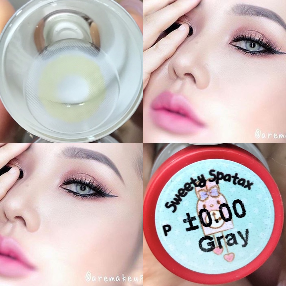 สุดทางสายฝอ Sweety Spatax ปังไม่ไหว แซ่บที่1 คอนแทคเลนส์ ตาฝรั่ง สายฝอ Gray Brown พร้อมส่ง รับตรงจากแบรนด์