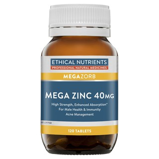 Ethical Nutrients สูตร MEGAZORB Mega Zinc 40mg