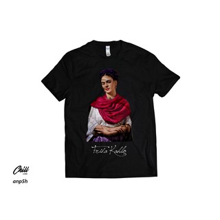 คอลูกเรือเสื้อยืดคอกลมเสื้อยืด พิมพ์ลาย Frida KAHLO I CUSTOM I TOKOH I ARTIST I TSHIRT I GILDANผ้าฝ้ายแท้