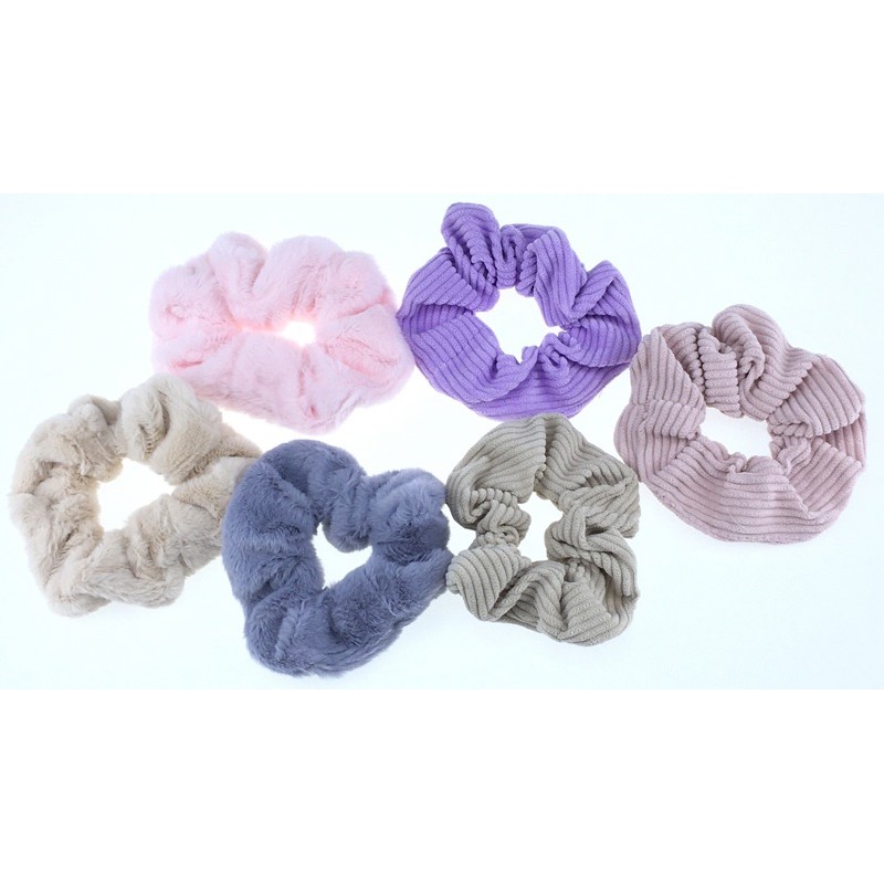 HVL โดนัท ผ้าลูกฟูก/ผ้าขนนุ่ม เก๋ๆ 1 ชิ้น D4