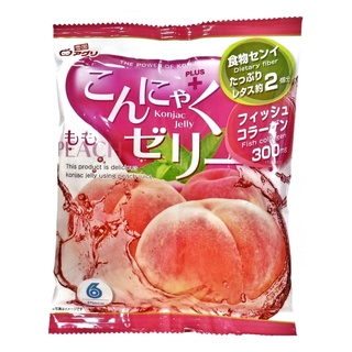 เจลลี่กลิ่นพีช KONJAC JELLY PEACH 16 กรัม X 6 ชิ้น (YUKIGUNI AGURI BRAND) 6PC