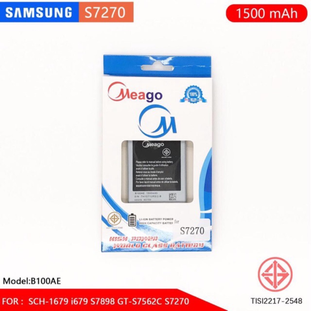 Battery​ Meago​ samsung ซัมซุง s7270 s7270 7270 7270แบตเตอรี่​ มี​โก้