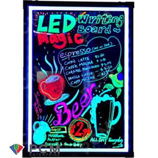 NANO [PCM] ป้ายไฟ LED กระดานเรืองแสง ป้ายไฟเขียนได้ ลบได้ ป้ายไฟหน้าร้าน ขนาด 60x80 เซนติเมตร รุ่น NWB-60802