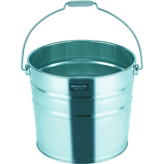 TRUSCO  ถังสแตนเลส stainless steel bucket 13L 300ΦXH260 with handle